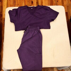 Purple Scrub Set